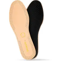 Shoeple Premium Leren Inlegzolen – Extra Zacht Comfort & Luxe Afwerking – Natuurlijke Leerlaag – Maat 45-46