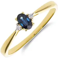 Lucardi Ring navy / goud / transparant