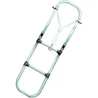 Goldenship Folding Ladder 3 Steps Zilver
