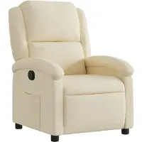 vidaXL Relaxfauteuil crème stof