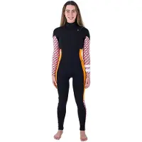 Hurley Plus Printed 4/3 Mm Dames Wetsuit Van Neopreen Met Lange Mouwen En Rits Op De Borst