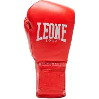 Leone1947 The Greatest Lace Artificial Leather Boxing Gloves Blauw 14 oz