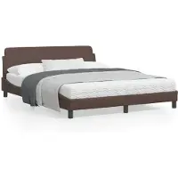 vidaXL Bedframe "Dover" kunstleer bruin 160x200 cm