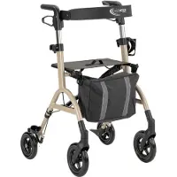 Multimotion - Urban rollator - Lichtgewicht - Inklapbaar - Champagne