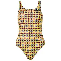 Turbo Flower 70 Swimsuit Geel 2XL Vrouw