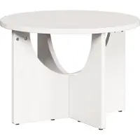 vidaXL Salontafel Wit 50 x 50 x 35 cm Massief grenenhout