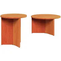 vidaXL Salontafel 2 st Wasbruin 49 x 49 x 28 cm Massief grenenhout