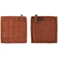 Tiseco Pannenlap Home Studio Velmar Cognac (Set van 2)