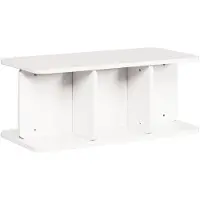 vidaXL Salontafel Wit 80 x 39,5 x 33,5 cm Massief grenenhout