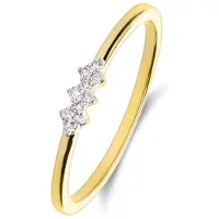 Lucardi Ring goud / transparant