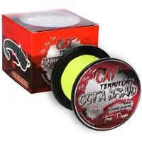 Mikado Cat Territory Octa Braided Line 300 M Geel 0.400 mm