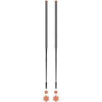 Les batons d'Alain - Skistokken - Eléphant voor Unisex van Wol - Maat 115 cm - Grijs