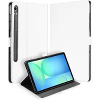 B2Ctelecom Samsung Galaxy Tab S10 FE / S9 FE Book Cover Hoesje met Standaard - Wit
