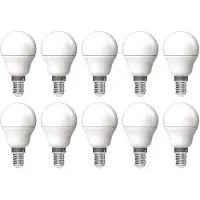 Avide E14 LED Lamp 6.5W - 806lm - 4000K - Neutraal Wit - LED Mini Globe P45 - Vervangt 60W Gloeilamp - 10 stuks