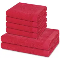 Ross Sonstiges 4 X handdoek 2 X douchehanddoek - in set 6 pack Rubin