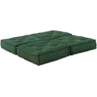vidaXL Modulebankeenheid 2 st Stof Groen 140 x 70 x 36 cm