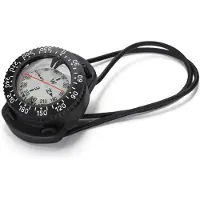 Divemarine Bungee Mount Wrist With Elastic Cord 60 Mm Compass Zwart