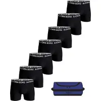 Björn Borg Boxershort Men 5675 Cotton Stretch Boxer + Wash Bag Blue Multipack 1 (7-pack)-L