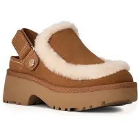 Ugg Clogs 'Esmee' beige / kastanjebruin
