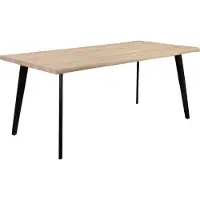 Loft 24 Eettafel Risnabben Onderstel van metaal zwart, tafelblad in wildeiken look, hoogte 76 cm (1 stuk)
