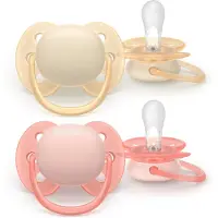 Philips Fopspeen +0m Soft rose/beige 2 St Fopspeen