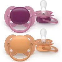 Philips AVENT Ultra Soft – Superzachte siliconen fopspeen (18mnd+) – Voor gevoelige huid – 2 stuks - SCF093/03