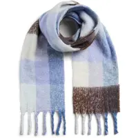 Pieces Sjaal blauw gemêleerd