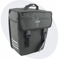 Voltano Enkele Fietstas 20L - Intense Green - Afgeschuind - Waterdicht