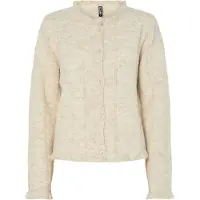 Pieces Vest Pcjasmijn Ls O-neck Knit Caridgan 17159474 Birch/birch Melange Dames Maat - XL