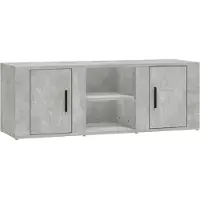 vidaXL Tv-meubel 100x31,5x35 cm bewerkt hout betongrijs