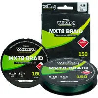 Wizard Mxt8 150 M Braided Line Transparant 0.120 mm