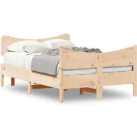 vidaXL Bedframe zonder matras massief grenenhout 120x200 cm