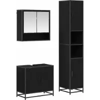 vidaXL Badkamermeubel Set 3 st Artisan Eiken 90 x 33 x 60 cm