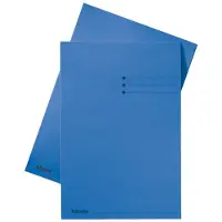 Esselte inlegmap karton met lijnbedrukking formaat folio blauw (100 stuks)