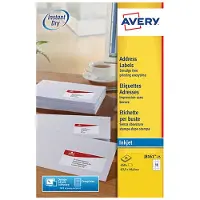 Avery Huismerk J8161-25 Inkjet Printer Etiket 63,5x46,6mm