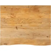 vidaXL Tafelblad met natuurlijke rand 110x80x2,5 cm massief mangohout