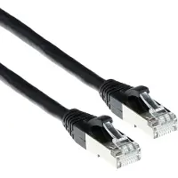 ACT FB7903 CAT6A S/FTP LSZH Patchkabel Snagless - Zwart - 3 meter