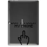 B2Ctelecom Lenovo Tab 10 | Tab 2 A10-30 Print Case Finger Don't Touch My Phone