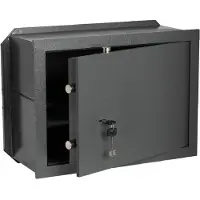 Sonstige Verlage VEILIGHEIDSKAST MET SLEUTEL, ART. 82010 CISA, afmetingen 420(B) x 250(D) x 300(H) mm, geschikt voor 2 horizontale en 2 verticale objecten - 1 plank