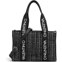 Valentino Shopper 'Candle' zwart / wit / wit gemêleerd