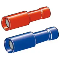 Oem Marine 2 Female Cylindrical Insulated End Cap 0.25-1 Mm 100 Units Zilver