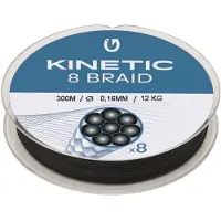 Kinetic Cyber 8 Braided Line 300 M Zwart 0.160 mm