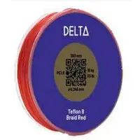 Delta Teflon 8 Braid 300 M Gevlochten Vislijn Rood 0.320 mm