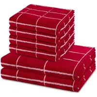 Ross Sonstiges 4 X handdoek 2 X douchehanddoek - in set 6 pack Sensual Skin Karo
