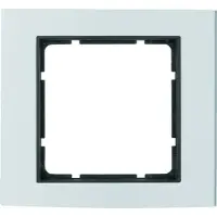 Hager BER B3 frame 10113004, enkelvoudig, aluminium/anthraciet