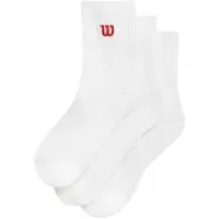 Wilson Quarter Top Socks 3 Units Wit EU 38-42