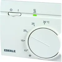 Eberle RTR Ruimtethermostaat H8.4xB8.4xD2.75cm Wit