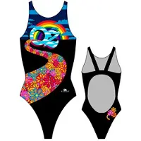 Turbo Oz World Pro Resist Swimsuit Zwart 3XL Vrouw