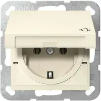 Gira veiligheidscontactdoos, type F, 16 ampère, 250 volt, met klapdeksel