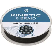 Kinetic Cyber 8 Braided Line 300 M Zwart 0.200 mm